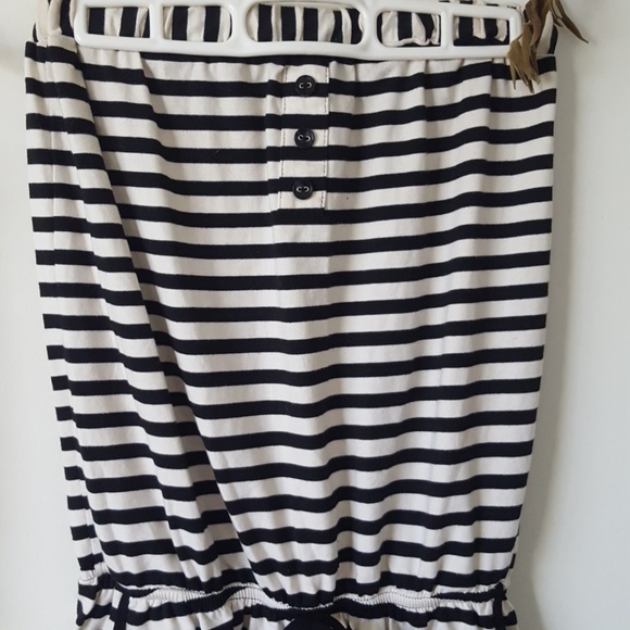 Black and White Striped Romper - Picture 3 of 3